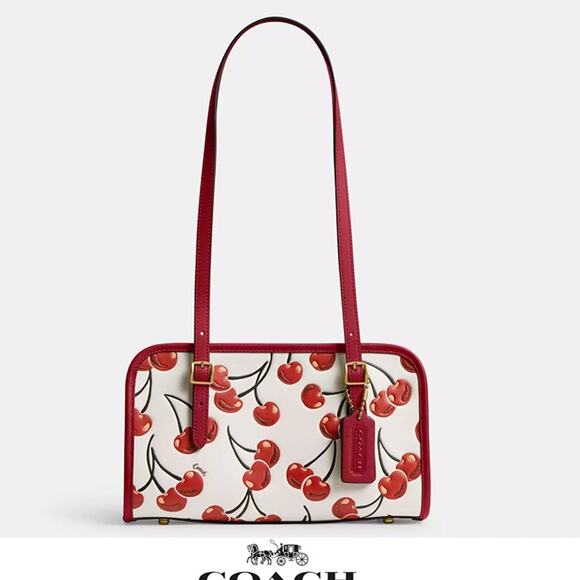 Coach Handbags - ❤️ Coach Swing Zip Bag With Cherry Print